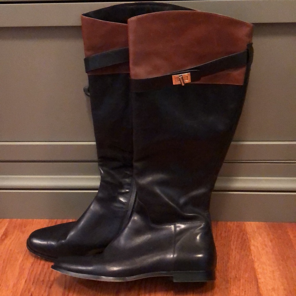 Cole Haan Nike Air leather Daelin riding boots
